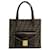 Bolsa tote de lona Fendi Zucca em muito bom estado  ref.1416265