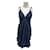 PRADA  Dresses T.it 40 silk Navy blue  ref.1416302