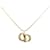 Dior Gold Gold Plated CD Logo Pendant Necklace Golden Metal Gold-plated  ref.1416364