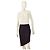 Autre Marque Jupe asymétrique Lanston Black Stretch noire à rayure blanche M