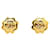 Pendientes vintage de Chanel Coco Mark con motivo floral en muy buen estado Dorado Metal  ref.1416419