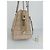 Borsa a mano Max Mara bianca beige cotone poliammide Bianco - vista 4