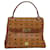 MCM Vicetos Logogram Sac à main PVC Marron Auth yk12715  ref.1416580