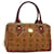 MCM Vicetos Logogram Sac à main PVC Marron Auth 76188  ref.1416601