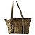 Borsa Tote Gucci Monogramma Marrone Beige Pelle D'oro Gold hardware