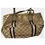Borsa Tote Gucci Monogramma Marrone Beige Pelle D'oro Gold hardware - vista 10