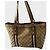 Borsa Tote Gucci Monogramma Marrone Beige Pelle D'oro Gold hardware - vista 3