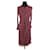 SéZane Bordeaux dress Dark red Viscose  ref.1416747