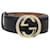 Gucci Black Interlocking G Buckle Belt Leather  ref.1416810