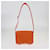 Hermès Orange Chèvre Mysore Palladium Hardware Geta Sangle Bag Leather  ref.1416815