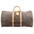 Louis Vuitton Monogram Canvas Keepall 60 Travel Bag M41422 Brown Leather  ref.1417013