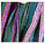 Jupe longue rayée en coton Yves Saint Laurent Multicolore  - vue 8
