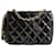 Chanel vintage Mini Matelassè shoulder bag in black patent leather  ref.1417037