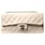 Chanel Blanc 2004 Sac Classic Single Flap vintage en cuir d'agneau  ref.1417229