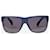 Alexander Mcqueen Lunettes de soleil effet cuir bleu  ref.1417233