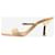 Autre Marque Gold metallic sandal heels - size EU 39 Golden Leather  ref.1417240