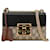 Gucci Brown Small GG Supreme Padlock Crossbody Beige Cloth Cloth  ref.1417350