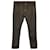 Pantaloni a righe jeans a vita media Saint Laurent in nero/cotone dorato  ref.1417482