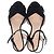 Sandali Stuart Weitzman Dayna con plateau in pelle scamosciata nera - vista 6