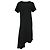 Vestido assimétrico Ann Demeulemeester em lã preta