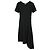 Vestido assimétrico Ann Demeulemeester em lã preta - vista 3