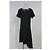 Vestido assimétrico Ann Demeulemeester em lã preta - vista 8