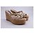 Sandali con zeppa Cadence Stuart Weitzman in pelle beige - vista 11
