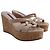 Sandali con zeppa Cadence Stuart Weitzman in pelle beige - vista 4