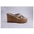 Sandali con zeppa Cadence Stuart Weitzman in pelle beige - vista 8