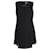 Fendi Sleeveless Leather Trimmed Dress in Black Wool  ref.1417521