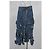 Sacai Luck Falda midi Sacai Patchwork en denim azul - vista 5