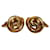 Chanel Coco Mark Gold Plated Earrings in Very Good Condition Golden Metal  ref.1417604