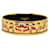 Hermès Hermes Enamel GM Carriage Bangle Gold Beige Multicolor in Very Good Condition Golden  ref.1417672