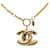 Chanel Vintage Coco Mark Gold Plated Necklace in Very Good Condition Golden Metal  ref.1417698