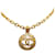 Chanel Coco Mark Round Necklace Gold Plated in Great Condition Golden Metal  ref.1417710