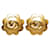 Chanel CC Flower Clip On Brincos Brincos de metal em excelente estado  ref.1417721