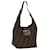 FENDI Zucca Canvas Mamma Baguette Borsa a tracolla Nero Marrone Auth ep4223 Tela  ref.1417777