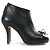 CHANEL - Botines Chanel CC en piel de cordero negro (tamaño 34.5) - vista 2