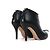 CHANEL - Botines Chanel CC en piel de cordero negro (tamaño 34.5) - vista 3