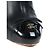 CHANEL - Botines Chanel CC en piel de cordero negro (tamaño 34.5) - vista 4