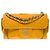 Classique Sac CHANEL en Cuir Jaune - 101987 - vue 3