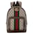 Mochila Gucci Pequena GG Supreme Ophidia Bege Couro  ref.1418003