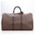 LOUIS VUITTON Damier Ebene Keepall 50 Travel Bag N41427 Brown Leather  ref.1418022