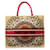 Borsa tote grande Dior in suede feltro, beige, rosa, multicolore in ottime condizioni Tela  ref.1418157