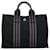 Hermès Hermes Canvas Flute PM Handbag Tote in Very Good Condition Black Cloth  ref.1418160