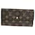 Louis Vuitton Carteira Sarah Marrom Lona  ref.1418177