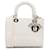 Dior Blanco Medio Cannage Lady D-Lite Lienzo Paño  ref.1418194