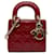 Dior Red Mini Patent Cannage Lady Dior Leather Patent leather  ref.1418203