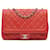 Chanel Red Large Lambskin Coco Rider Flap Leather  ref.1418263