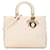 Grand cuir d'agneau marron Dior Cannage Lady Dior Beige  ref.1418269